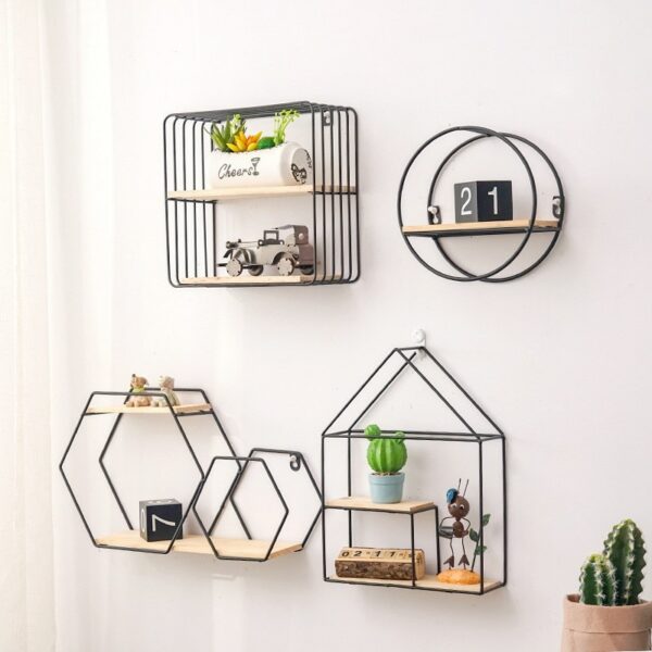 Nordic style geometric shelf