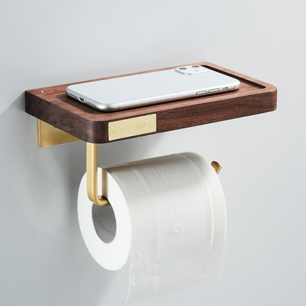 Wall mounted toilet paper holder