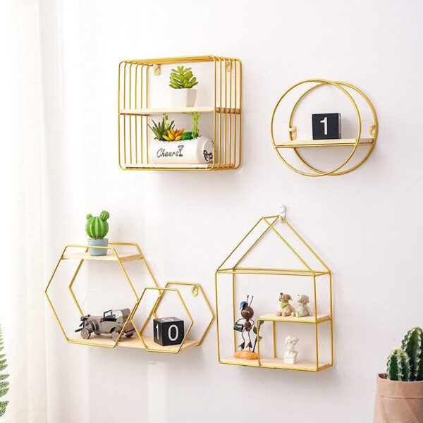 Nordic style geometric shelf